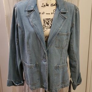 Bill Blass Jean Jacket Size 12